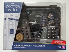Creation of the Daleks Davros Genesis of the Daleks Grey Dalek 5" Figure Set B&M