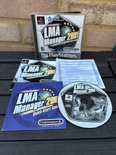 LMA Manager 2001 Video Games Sony PlayStation 1 (2001) Complete With Manuals
