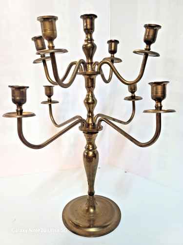 Brass candle large - brass,