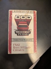 VINTAGE DOD FX62 Bass Stereo