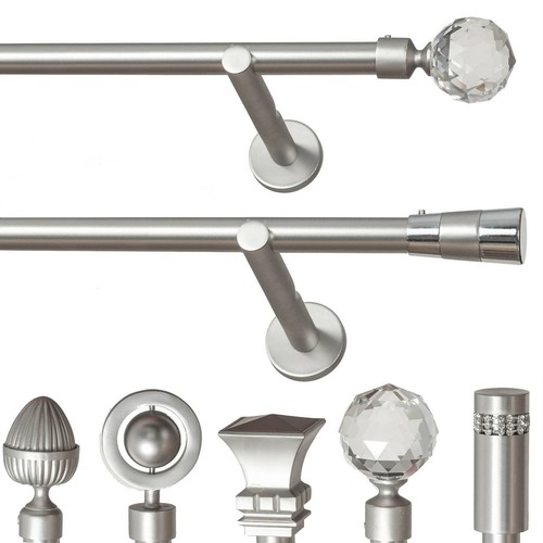Metal single curtain pole - single, 19