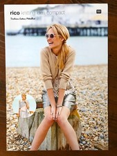 Rico 580 knitting pattern ladies aran front-shaped bolero cardigan & lace shawl