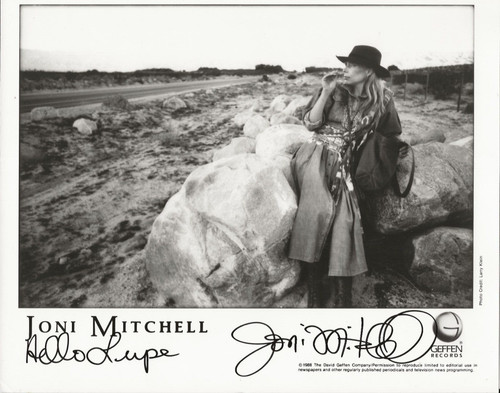 Joni mitchell real signed - real,