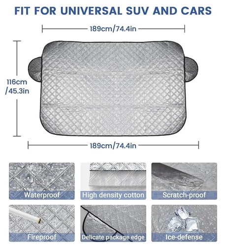 Car front windshield - front,