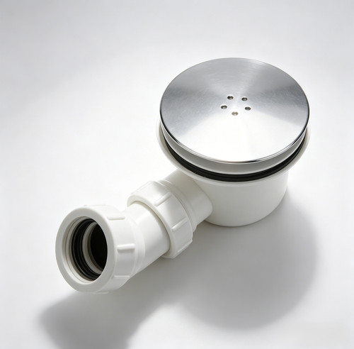 Shower waste trap 90mm - 90mm, chrome