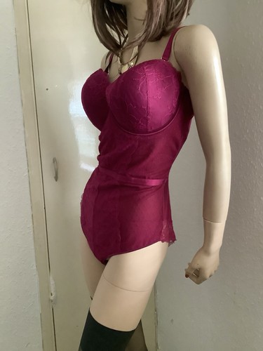 Rich plum silky - plum, lacy