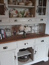 Kitchen Dining Dresser Painted Pine Chalk White Annie Sloan