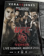 UFC signed poster Jon Jones Vs Vera official event poster