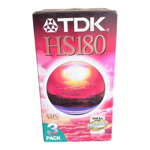 Tdk hs180 vhs tapes - tdk,