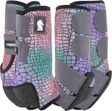 Classic Equine Legacy2 Gator Horse Medicine SMB Sport Boots 4 Pack Front and Hin
