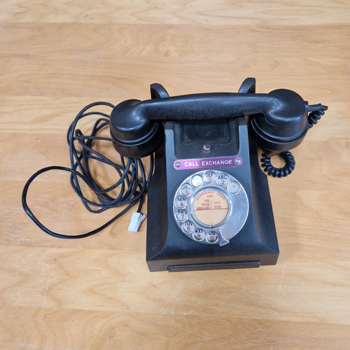 Vintage black rotary dial desk - black,