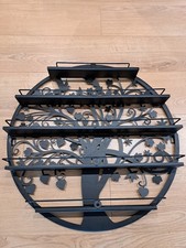 WALL MOUNTED 5 TIER NAIL POLISH RACK/HOLDER BLACK TREE SILHOUETTE DISPLAY