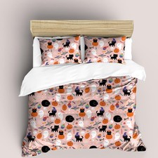 3D Halloween Pumpkin Cat Quilt