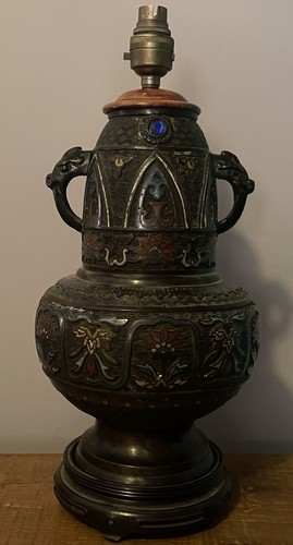 Japanese bronze cloisonne - bronze,