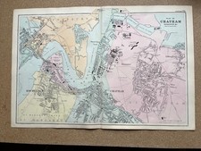 Large antique map of Chatham