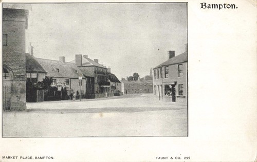 Market place bampton 1904 - market,