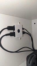 HDMI Splitter Mount – Secure Surface Bracket Compatible with IKEA Shelf Holes