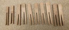 Antique Wooden Clothes Pegs / Dolly Pegs. Handmade x 10