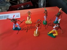 Timpo Red Indian's X6 Indian's Fantastic Condition For 50/60 Years Old.