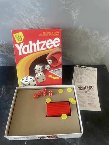 Vintage yahtzee dice game - vintage,