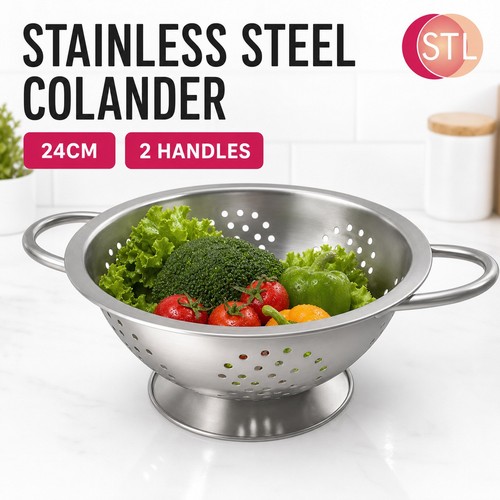 24cm handles colander food - 2,