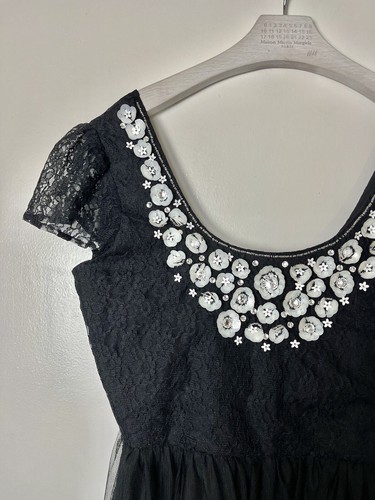 Miss selfridge black lace - black,
