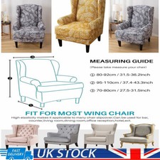 Wing Back Chair Cover Stretch