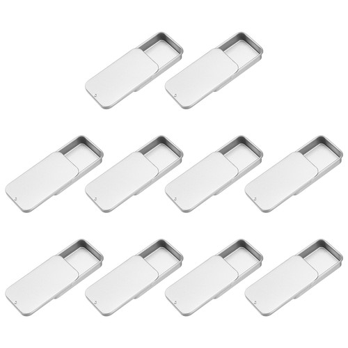 10pcs slide top - slide, tin