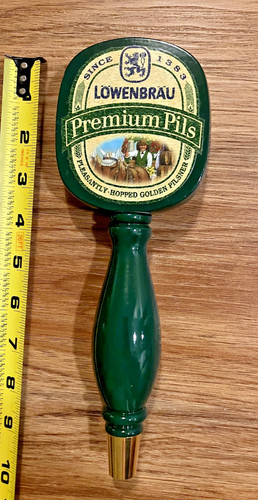 Lowenbrau beer tap handle knob - lowenbrau,