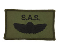 British Special Air Service SAS Paratroopers Parachute cloth jump wings. Subdued