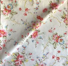 USED 29cm x 81cm wide Cath Kidston Summer Blossom on White Lightweight Cotton