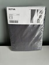Lovely IKEA Ritva Extra Long Grey/ Brown Curtains(retired)