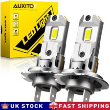 AUXITO 2x H7 LED Headlight Bulbs Kit 6500K 200W Super White Led Canbus Bulbs UK