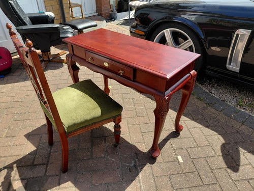 Vintage mahogany writing desk - vintage,
