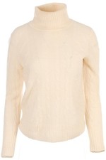 N.PEAL IVORY CASHMERE SWEATER SMALL