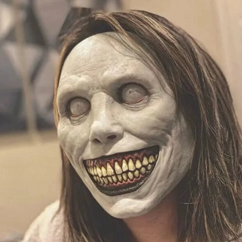 Creepy scary latex mask - creepy,