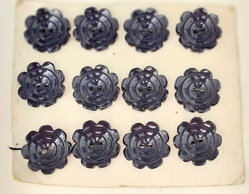 Vintage 1950s dark - dark, blue