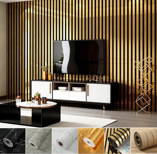 Gold stripe mosaic marble wood - stripe,