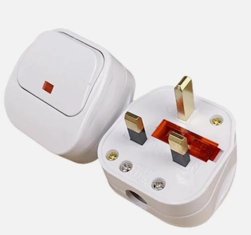 Mains plug top with off - mains, on/off