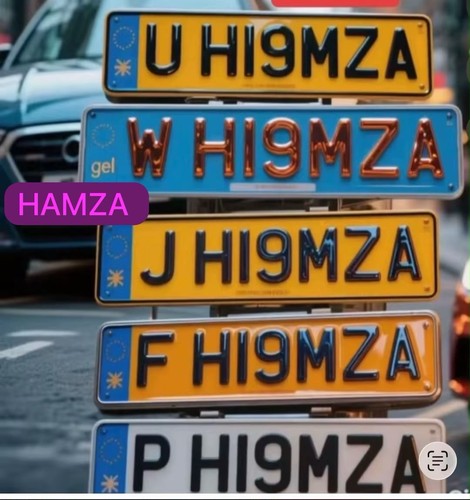 Private number plate - plate, mza
