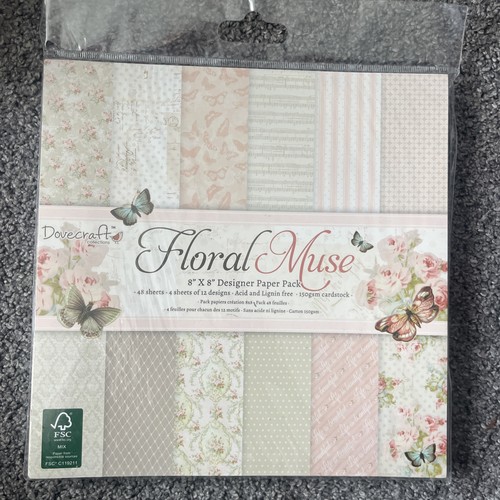 Dovecraft floral muse 8x8 - floral,