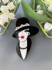 Retro Style Acrylic Brooch