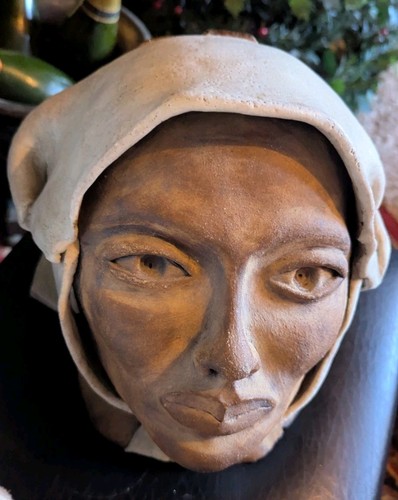 Vintage studio pottery - vintage, bust