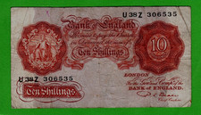 C1950 bank england 10s ten - c1950,
