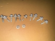 Defender Tdci Puma earlier single cab pick up roof galvanised fixing bolts set