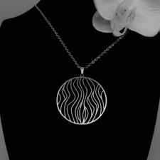 Stripe Necklace Hollow Style