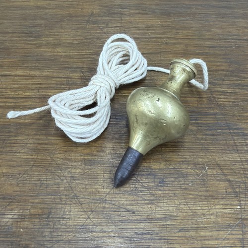 Vintage brass plumb - vintage,