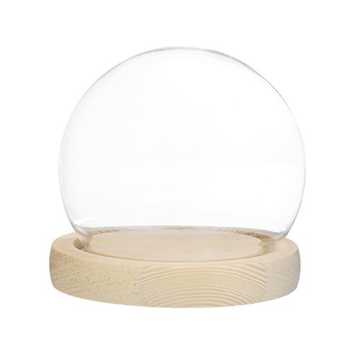 Cloche glass dome 9in ball - cloche, dome,