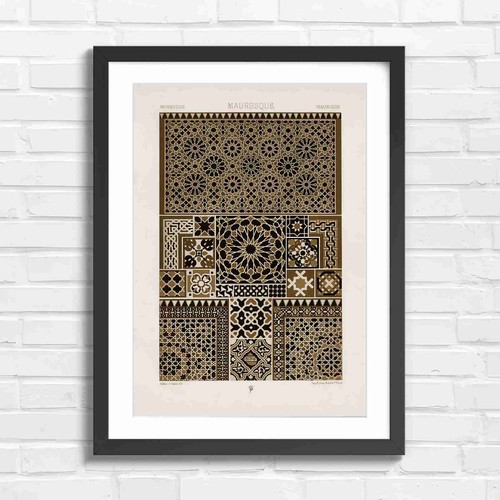 Vintage mauresque islamic tile - mauresque,