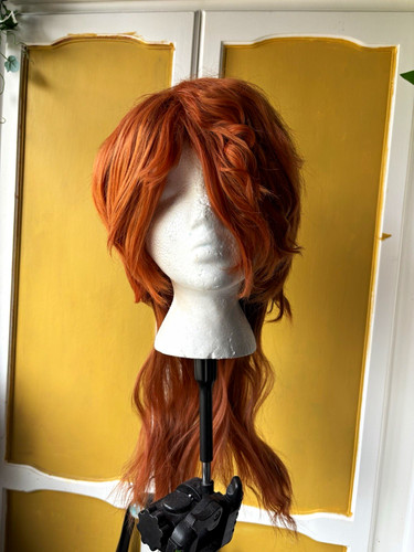 Red orange ginger wig - orange, women